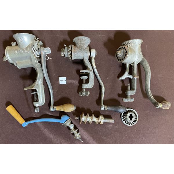 JOB LOT - MEAT GRINDERS & PARTS