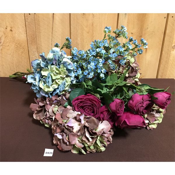 JOB LOT - SILK FLOWERS - 36 in