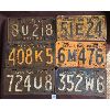 Image 1 : LOT OF 6 - ONTARIO LICENSE PLATES - 1930's-1940's