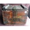 Image 1 : HEAVY DUTY WOODEN EXPLOSIVES BOX - 11 x 13 x 14in