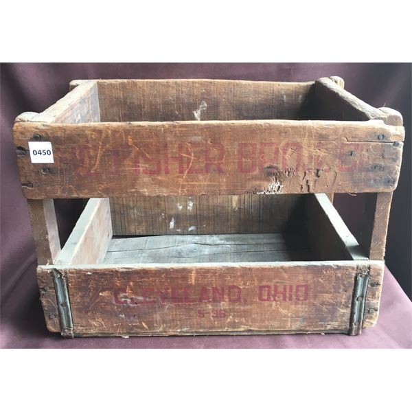 THE FISHER BROS CO. WOODEN CRATE - 12 x 12 x 18in