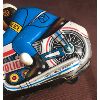Image 3 : WIND-UP TIN POLICE MOTORCYCLE - MADE IN KOREA
