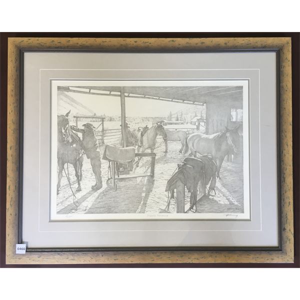 SOLENNY - FRAMED NUMBERED PRINT - FROSTY MORNING - 24.5 x 30.5in