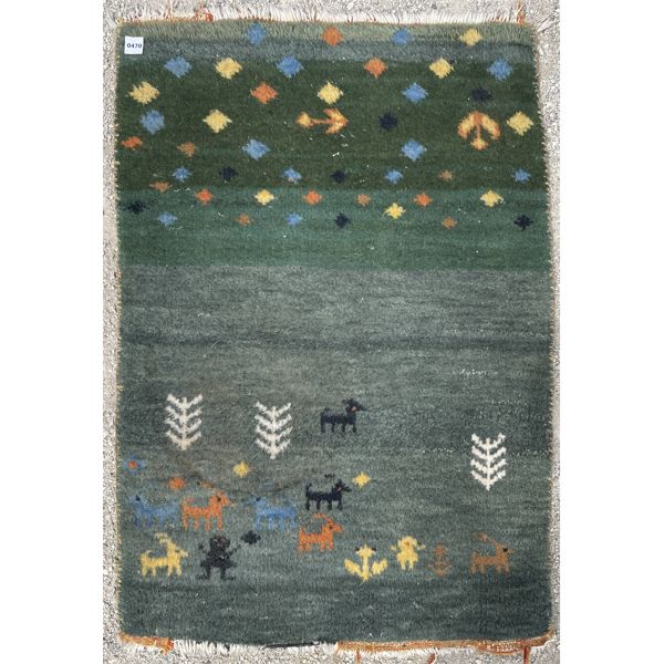 LOT OF 2 - SMALL WOOL RUGS 