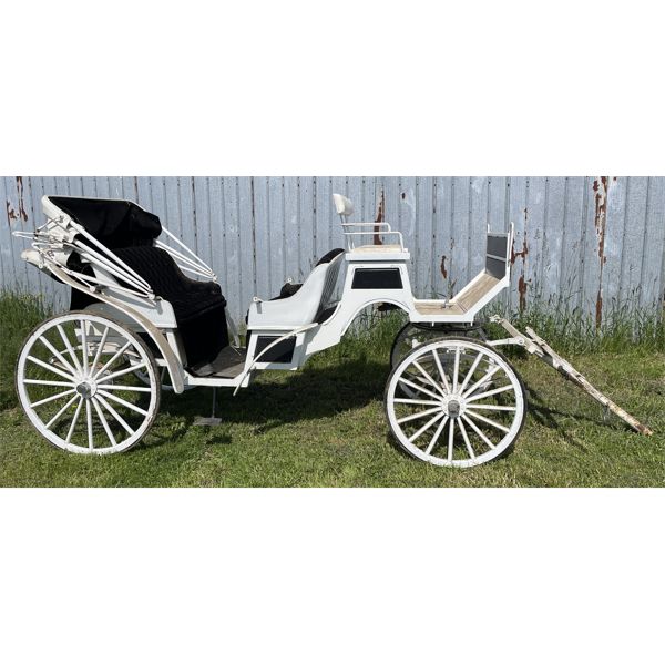 VOITURES ROBERT & FILS VIS-A-VIS HORSE DRAWN BUGGY - 12 fT WHEEL TO WHEEL