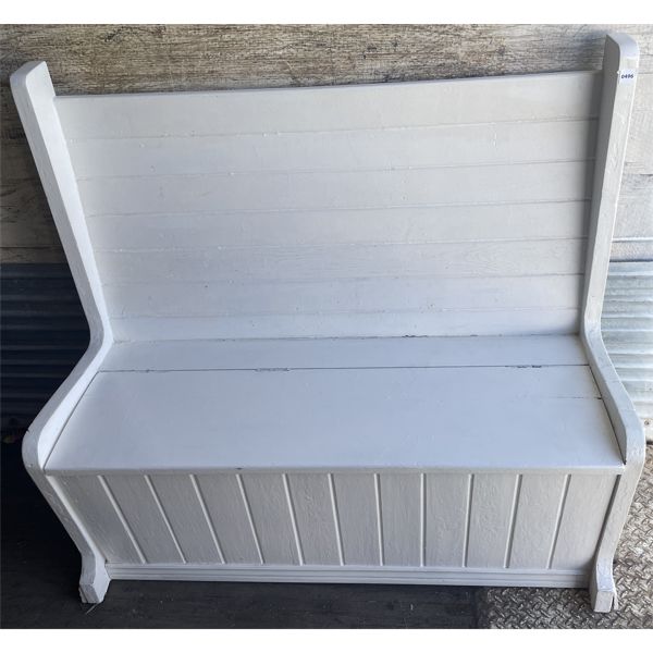 PAINTED HALL SEAT - 45.5 x 42in