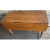 Image 1 : PINE DROP LEAF TABLE - 49.5 x 42 x 29in