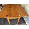 Image 3 : PINE DROP LEAF TABLE - 49.5 x 42 x 29in