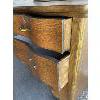 Image 3 : TIGER OAK DRESSER W/ BEVELED MIRROR