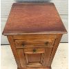 Image 3 : ANTIQUE ASH BOX END TABLE - 33 x 18 x 18.5in