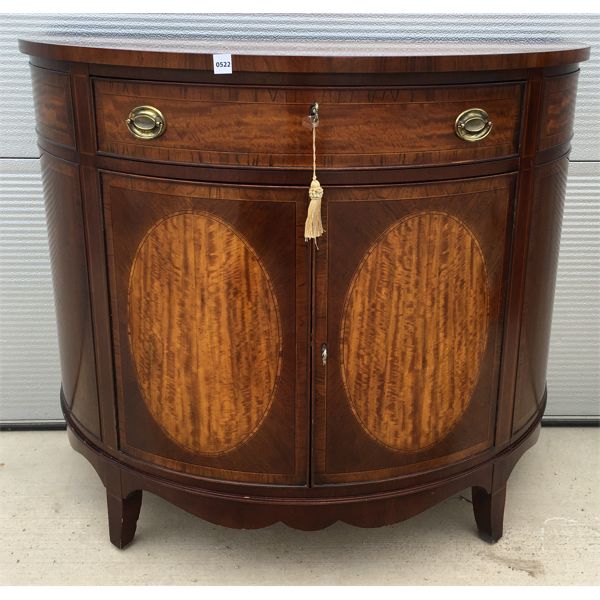 HALF CIRCLE CABINET - 42 x 21 x 35in