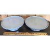 Image 2 : LOT OF 2 - BLUE CERAMIC CAKE STANDS 