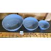 Image 2 : LOT OF 3 - MEDIUM BLUE MINI NESTING BOWLS 