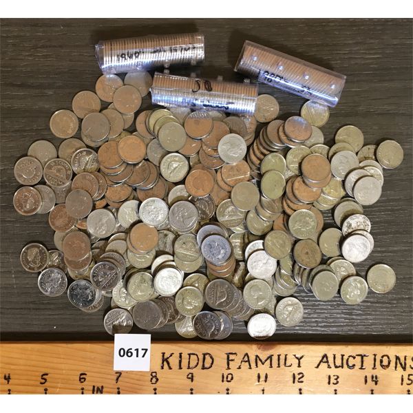 JOB LOT - QTY CANADIAN NICKELS - 3.5LBS