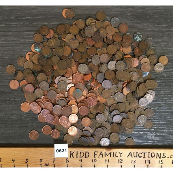 JOB LOT - LARGE QTY CANADIAN PENNIES - 1940's-PRESENT
