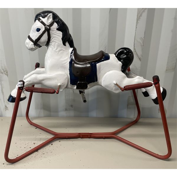 TIN CHILD'S TOY ROCKING HORSE - 39 X 35 IN