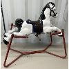 Image 2 : TIN CHILD'S TOY ROCKING HORSE - 39 X 35 IN