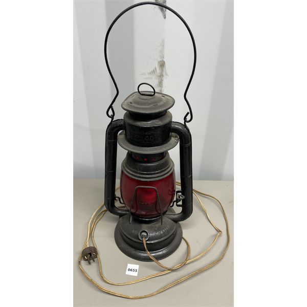 BEACON RAILWAY LAMP, ELECTRIFIED, WORKING 