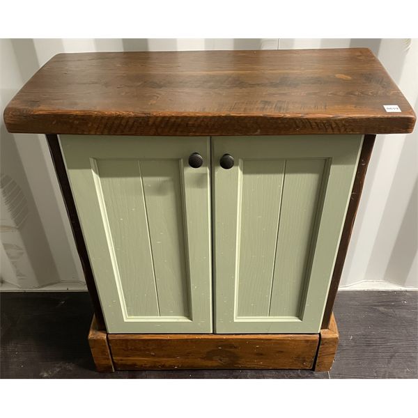 HAND MADE RECYCLING CABINET MADE FROM RECLAIMED WOOD