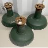 Image 1 : LOT OF 3 - PORCELAIN STREET LAMP SHADES