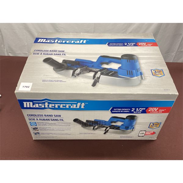 MASTERCRAFT CORDLESS BAND SAW - AS NEW