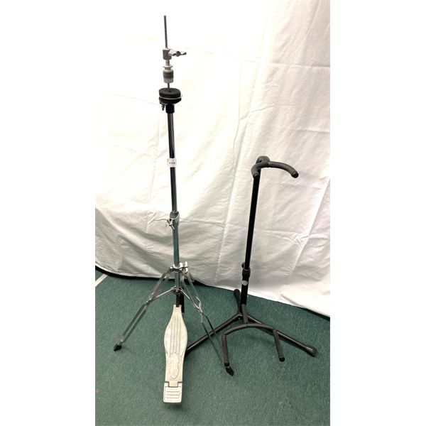 LOT OF 2 - MUSIC STAND - GUITAR STAND, WESTBURY HI HAT
