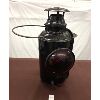 Image 2 : ANTIQUE CNR LANTERN - RED / BLUE LENS - MARKED PIPER MONTREAL