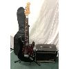 Image 1 : LOT OF 4 - HYUNDAI (STRAT COPY) ELECTRIC GUITAR & IMAGE IG 20 AMP & SOFT CASE & STAND
