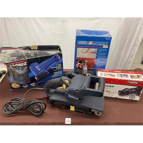 JOB LOT - CH SPRAY GUN & POLISHER & MC SNADER & ROTOSAW