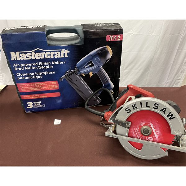 LOT OF 2 - MC 3 IN 1 FINISHING NAILER & SKILSAW