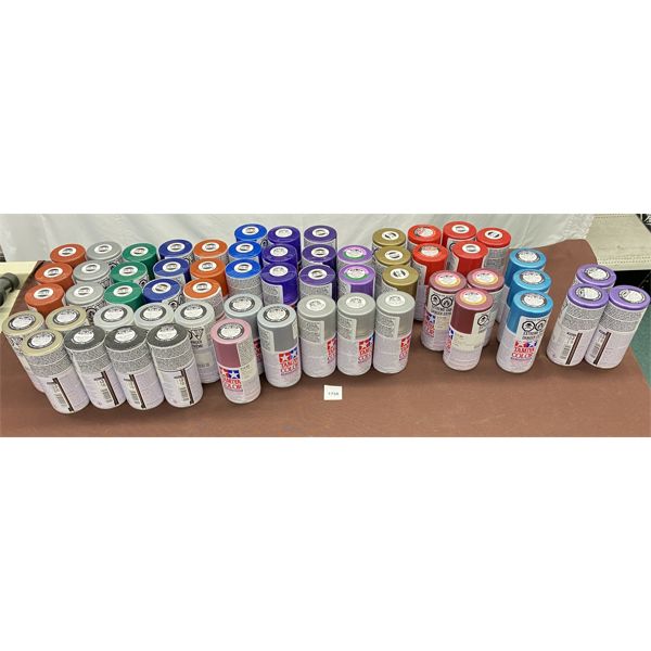 JOB LOT - TAMIYA SPRAY PAINTS - MULTI COLOUR