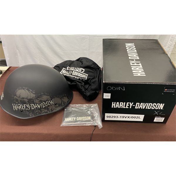 HARLEY-DAVIDSON ODIN SKULL HELMET W/ ORIG BOX - NEW 