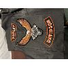 Image 2 : LEATHER HARLEY-DAVIDSON CHAPS, TWO PAIRS GLOVES AND PATCHED VEST - SEE ALL PICS