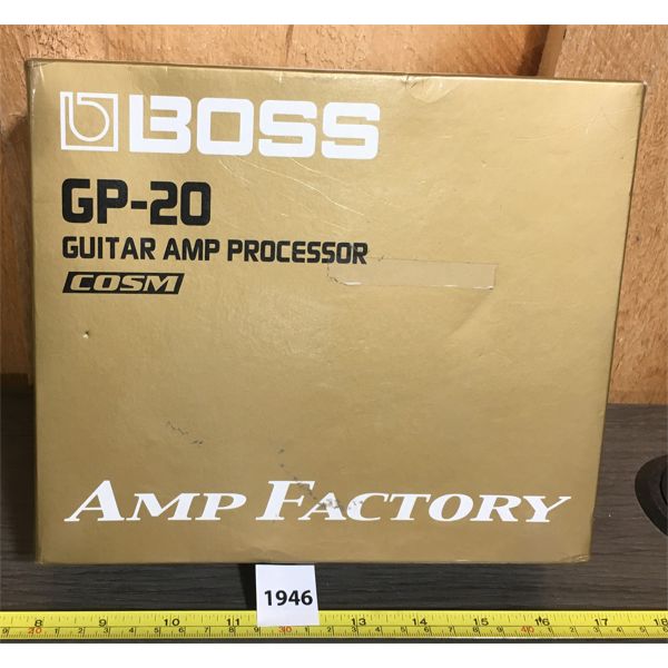 BOSS GP-20 AMP FACTORY DUAL PEDAL GUITAR AMP PROCESSOR