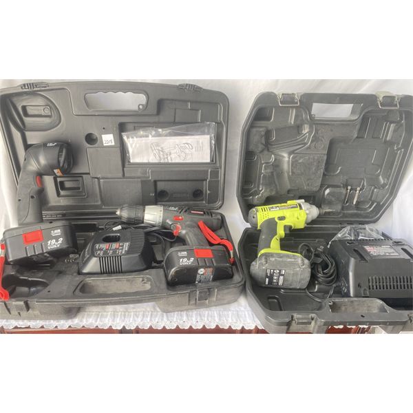 LOT OF 2 - ROCKWELL IMP DRIVER & CM 2 PSC DRILL SET 