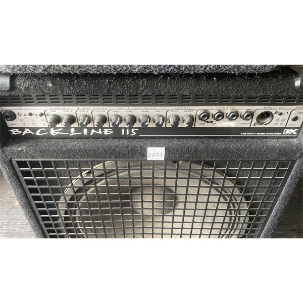 LOT OF 2 - GK BACKLINE AMP & PULSE P10 SPEAKER