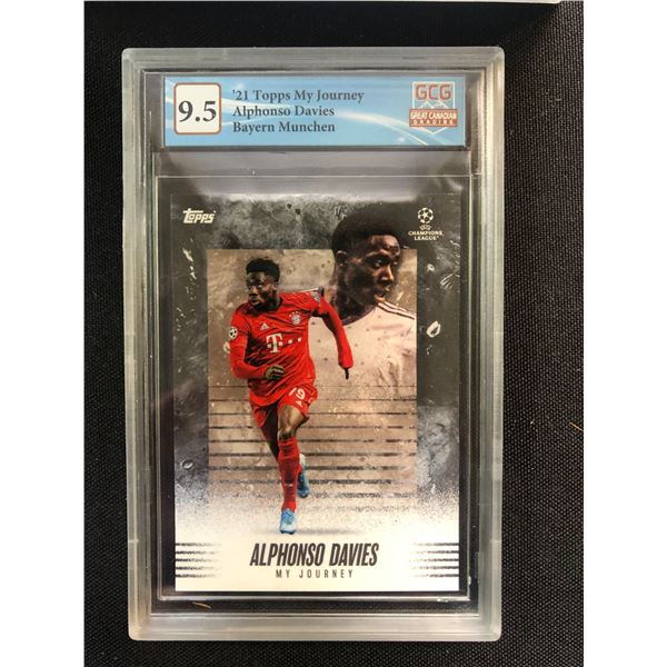 2021 TOPPS MY JOURNEY ALPHONSO DAVIES BAYERN MUNICH (GCG 9.5)