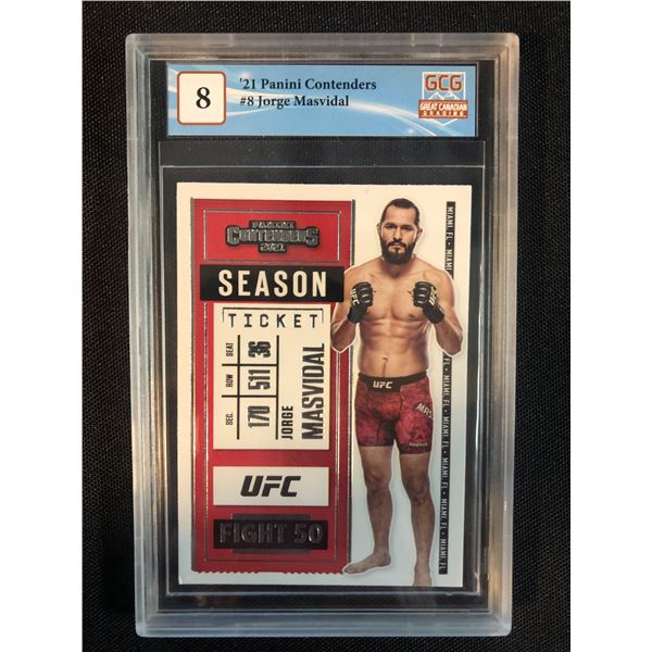 2021 PANINI CONTENDERS NO. 8 JORGE MASVIDAL (GCG 8)