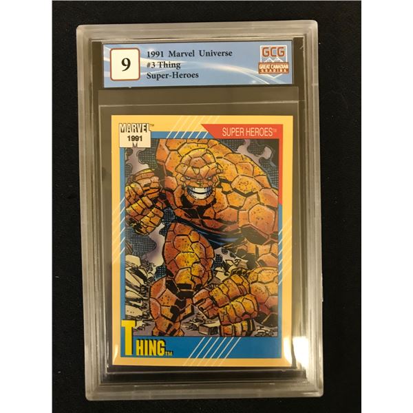 1991 MARVEL UNIVERSE NO. 3 THING (GCG 9)