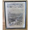 Image 1 : Framed Harper's Weekly Journal of Civilization Page 1870 New York 13"x17"