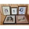 Image 1 : Qty 5 Framed & Signed Photographs: Natalie Wood, Mitzi Gaynor, etc