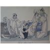 Image 2 : Le Bon Genre No. 107 "Qu'en dites-vous?" Colored Engravings, Parisien, c.1817, Matted 16"x14"