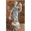 Image 1 : Figurine of Woman with Flowers - 13" In Height