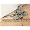 Image 2 : Bohemia Crystal in BOX, Crystal Rose on Pewter Branch