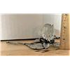 Image 3 : Bohemia Crystal in BOX, Crystal Rose on Pewter Branch