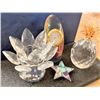 Image 1 : Momento Kristal , Crystal Pineapple, Clock, Flower and Star, IN BOX