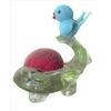 Image 1 : Adorable Blue Bird Glass Pin Cushion