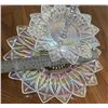 Image 3 : Vintage Federal Glass Iridescent Carnival  Two Tier Serving Dish