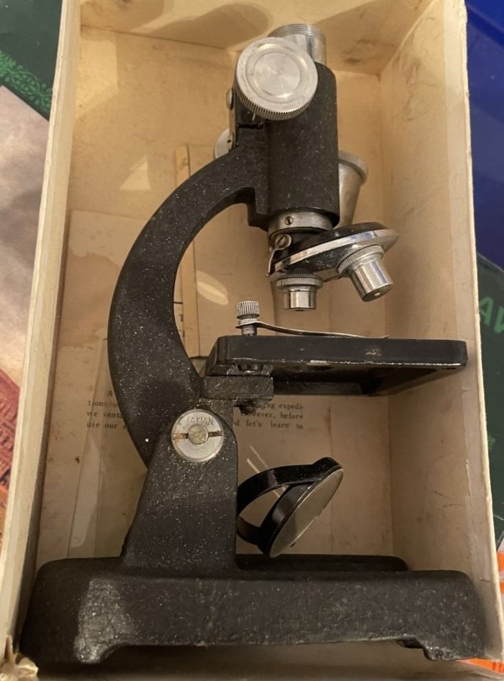 Vintage Microscope Box Vintage Microscope IN BOX
