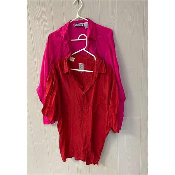 Silk Shirts - Pink and Red